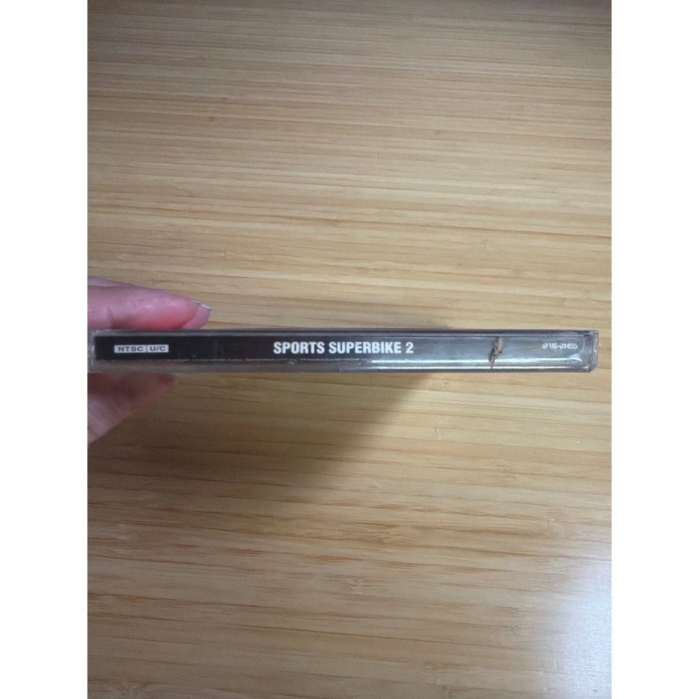 Sports Superbike 2 PS1 Complete CIB Untested Water Damaged Artwork